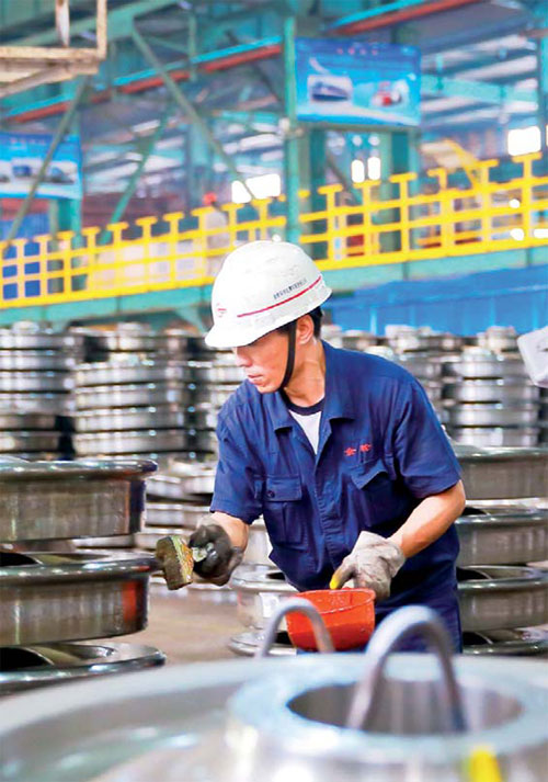Train wheels keep steelmakers on track