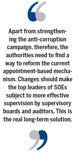 Alter corporate leadership selection to curb graft