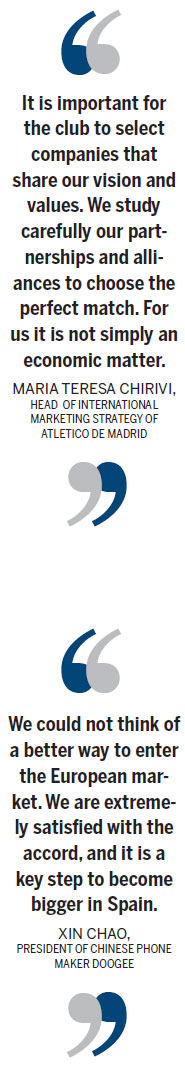 China seeks gol in Spanish football