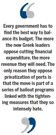No alarm in Greece's U-turn on port privatization