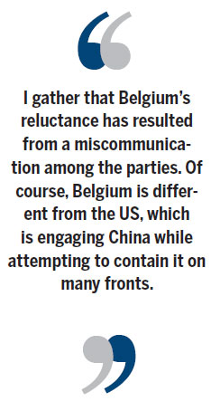 Belgium's mixed signals to China