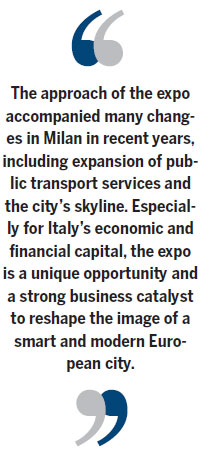 Milan expo's legacy should be a lasting one