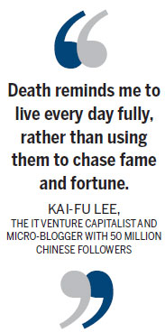 Life lessons, learned from death