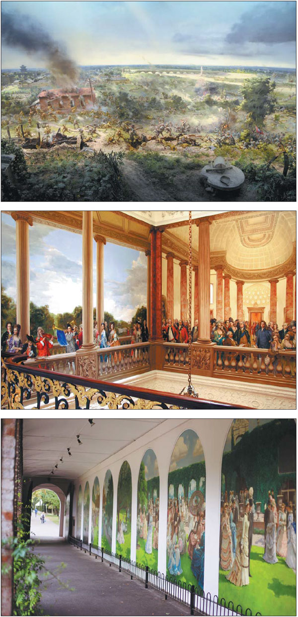 Artist honored to restore battle mural