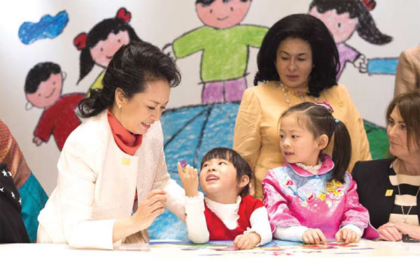 First lady adds charming edge to diplomacy