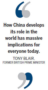 Blair: Xi's visit to mark 'golden decade'