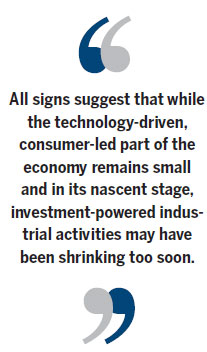 Trimming economy's sails amid transition