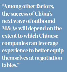 Chinese companies evolve at negotiations