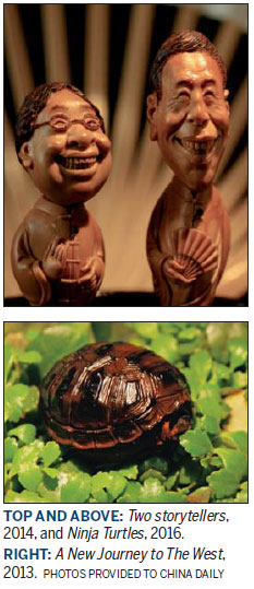 The world on a fruit pit