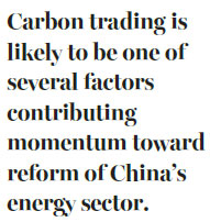 Carbon trading can boost momentum
