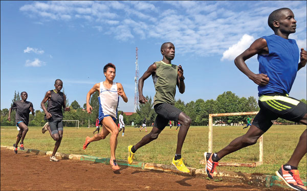 Running in China, training in Africa