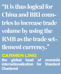 Use of RMB as trade settlement currency expected to increase