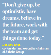 Jack Ma shares pearls of wisdom