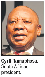 S. African president touts 'untold opportunity'