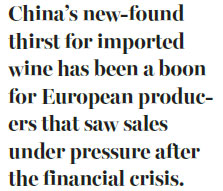 Chinese wine lovers thirsty for imports