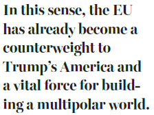 Europeans frustrated with the policies of Trump