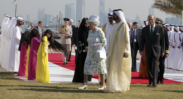 Britain's Queen Elizabeth visits UAE