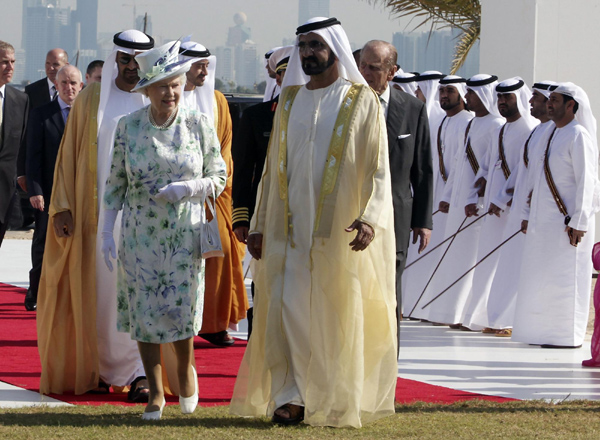 Britain's Queen Elizabeth visits UAE
