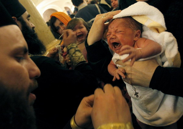 Mass baptism ceremony in Georgian capital