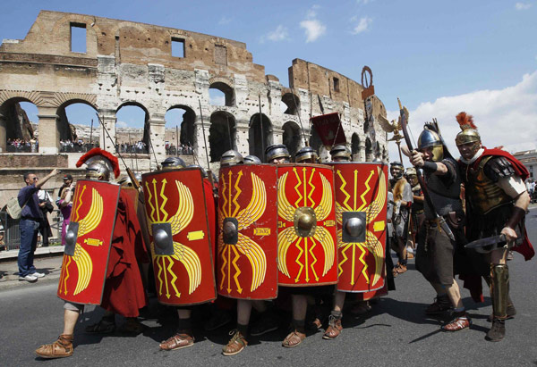 2,764-year-old Rome welcomes 'ancient warriors'