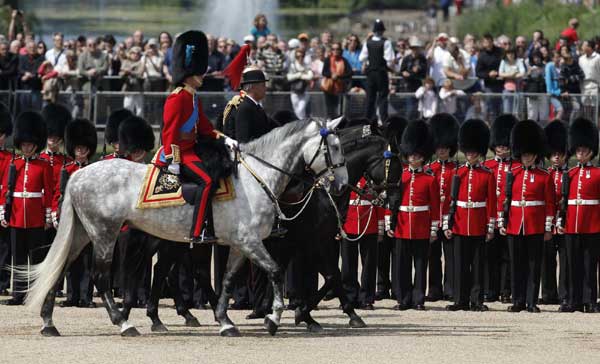 Prince William on horseback