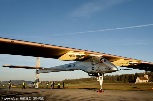 Solar-powered plane ends cross-border flight in Paris