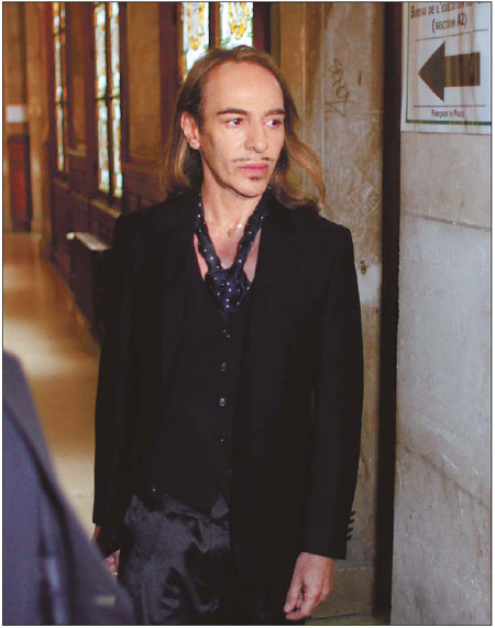 Sentencing slated for Sept in Galliano case