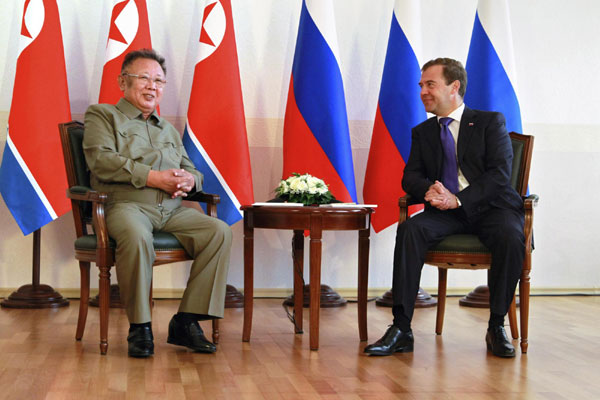 Medvedev meets with DPRK top leader