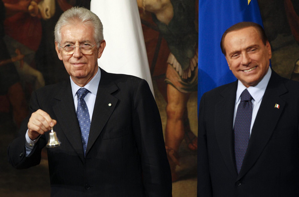 Monti forms new Italian government