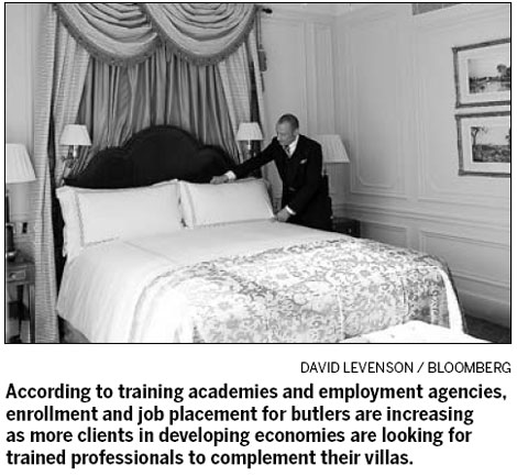 English butlers in demand by Asia's super-rich