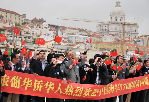 Chinese fleet visits Portugal