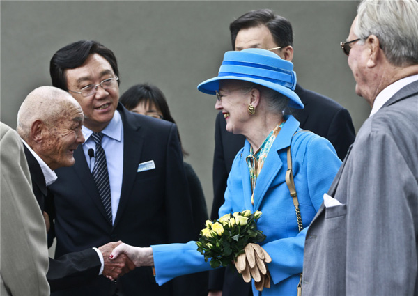 Danish queen visits Nanjing memorial hall