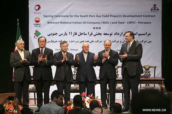 Iran, China, France sign $4.8 billion gas deal