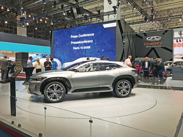 Chinese autos launched at Frankfurt's car show