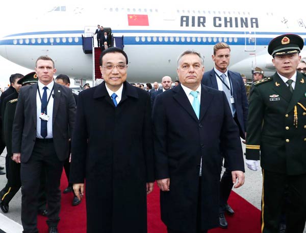 Li goes to Budapest for China-CEEC forum