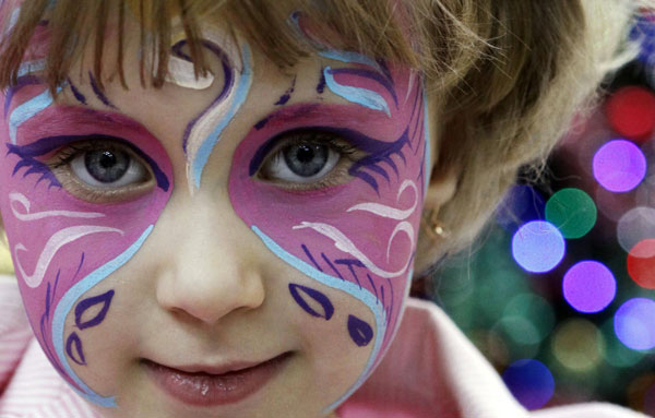 Beauty contest for children in Russia