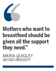 Study says fewer behavior problems for breastfed kids
