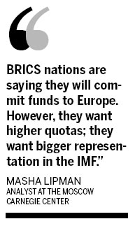 BRICS nations seek added IMF weight following aid discussions