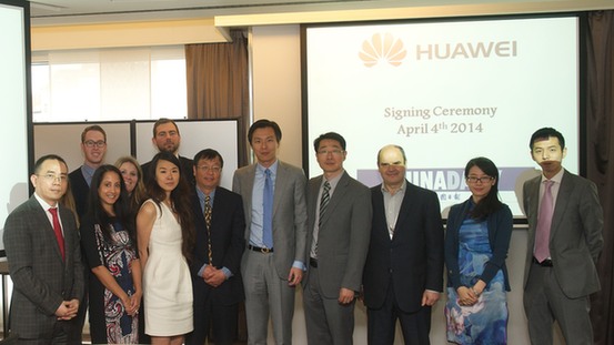 Huawei and China Daily inks corperation