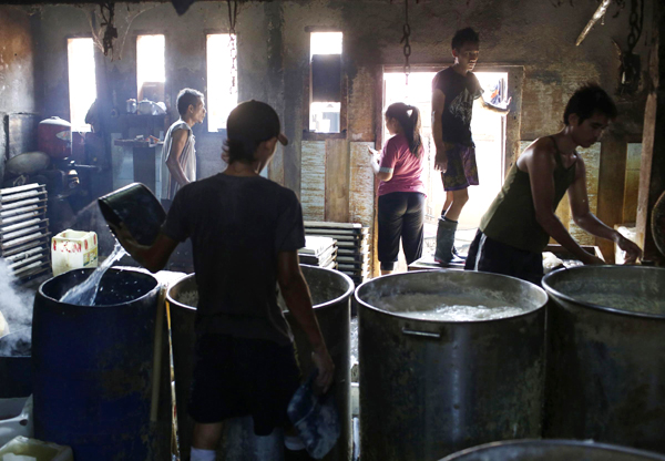 Tofu factory in Jakarta