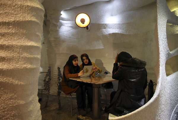 Salt restaurant in Iran