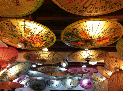 The revived Chinese oil paper umbrella