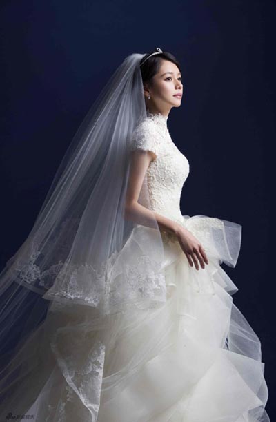 Wedding photos of Taiwan actress Vivian Hsu