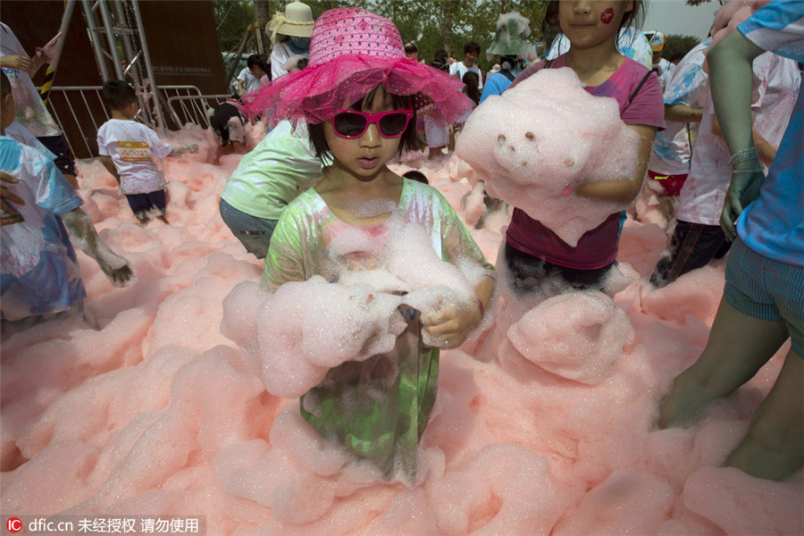 Bubble Run: A Beijing summer delight