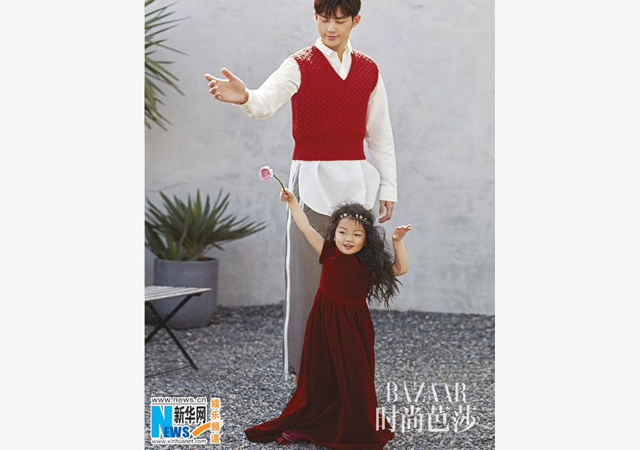 Heidi, Dong Li pose for 'Bazaar' magazine