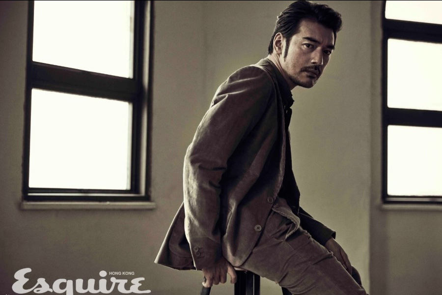 Actor Takeshi Kaneshiro poses for fashion photos