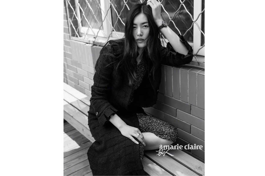 Chinese model Liu Wen poses for fashion magazine