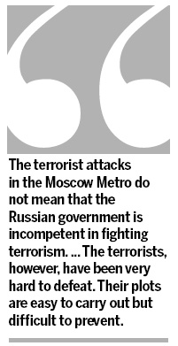 Russia's uphill climb against terror