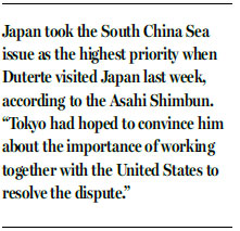 Duterte's visit clearly revealed Japan's strategic calculations