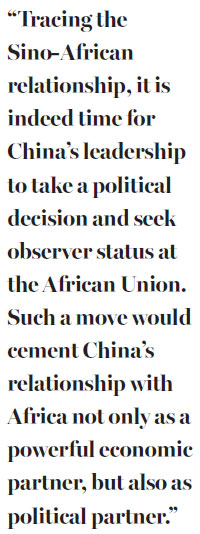 China should seek AU observer status